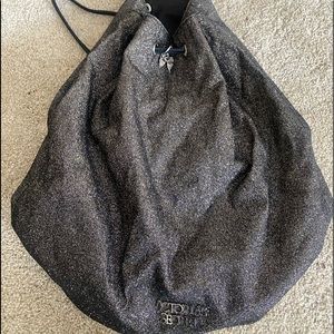 Victoria secret book bag very cute good condition some of v is missing